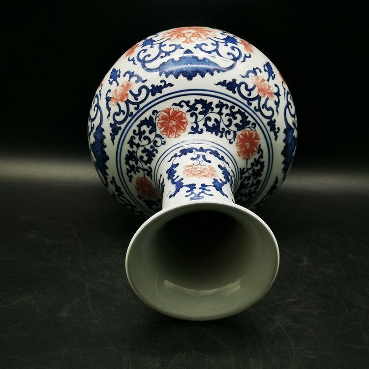 青花龍紋缶 陶磁器 賞物観賞瓶 現代工芸品 美術品 置物 美」の相続と還元。景徳鎮窯《青花龍唐草文天球瓶》が公開中