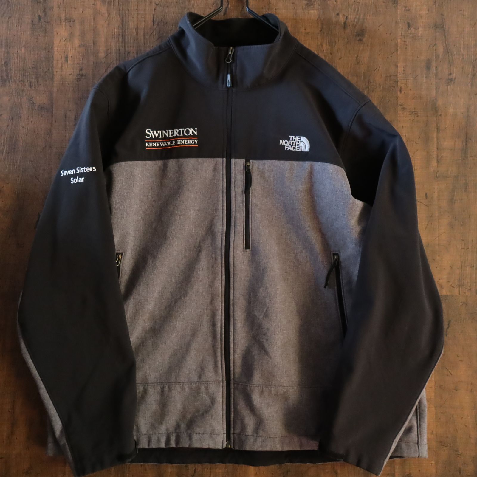 90sUS規格希少☆ノースフェイス ソフトシェルジャケット企業 SIZE XXL 