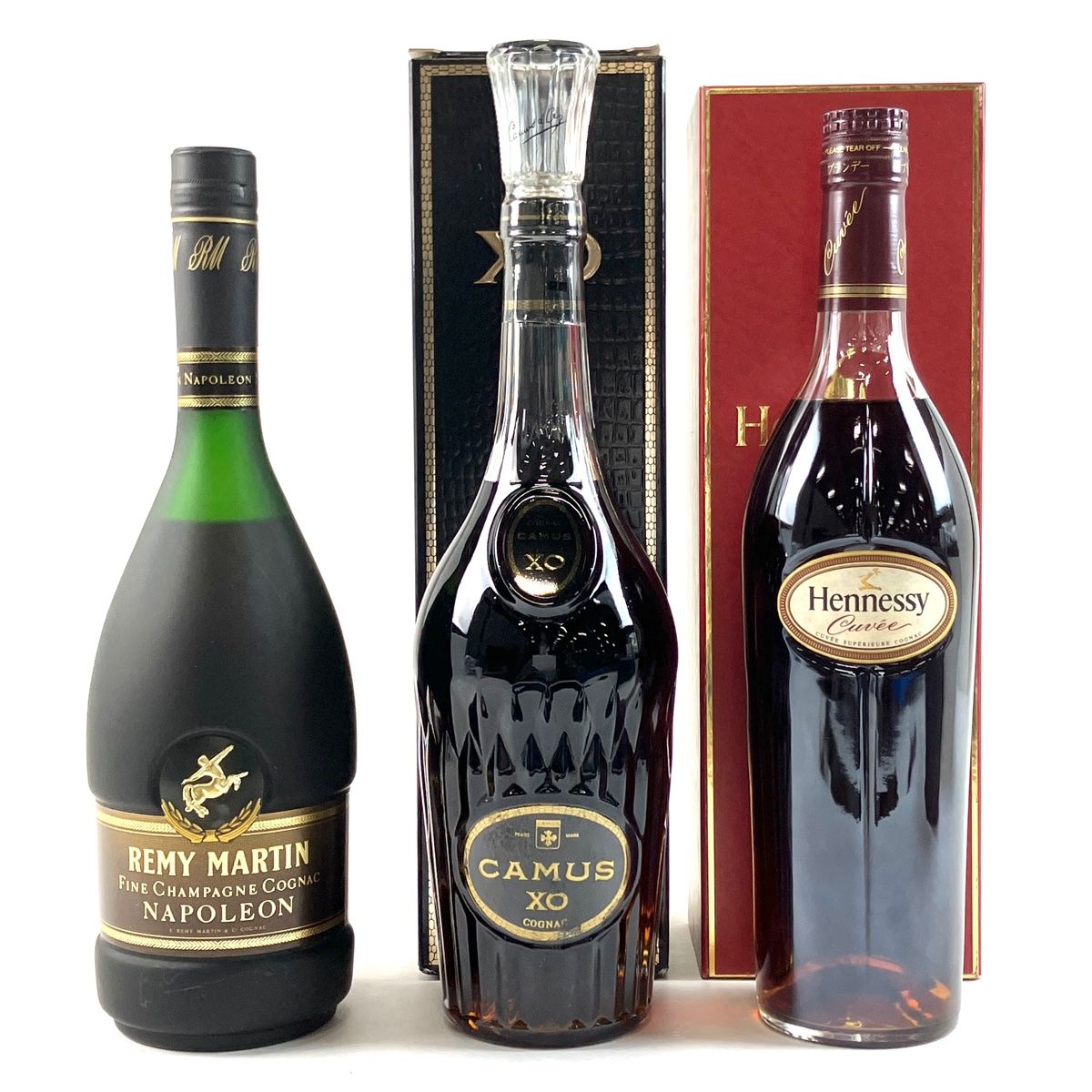 酒 3本 REMY MARTIN CAMUS Hennessy コニャック
