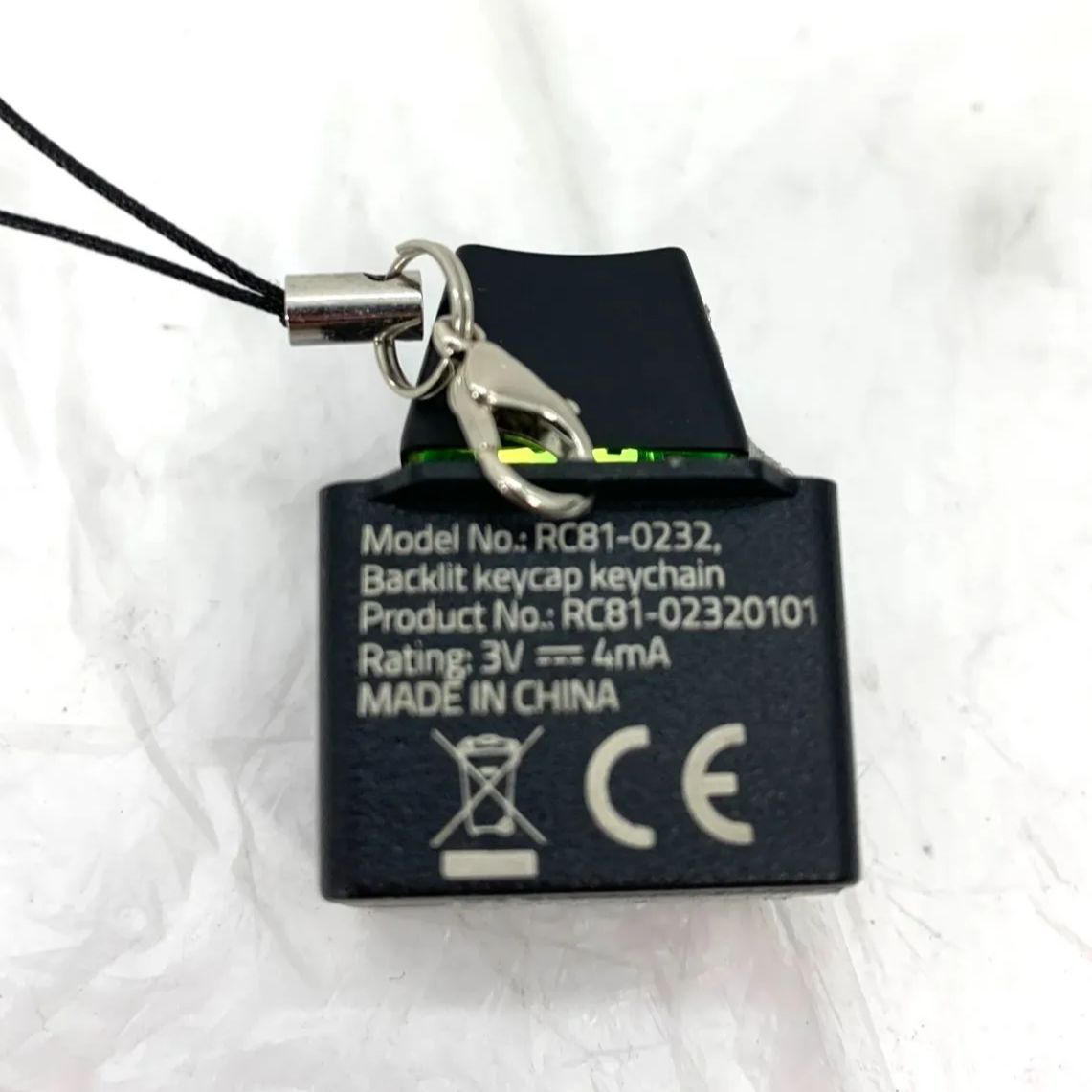 【3個セット】メカニカルキースイッチ キーホルダー クローマキーキャップチェーン Razer (レイザー) メカニカル キースイッチ キーホルダー クローマ