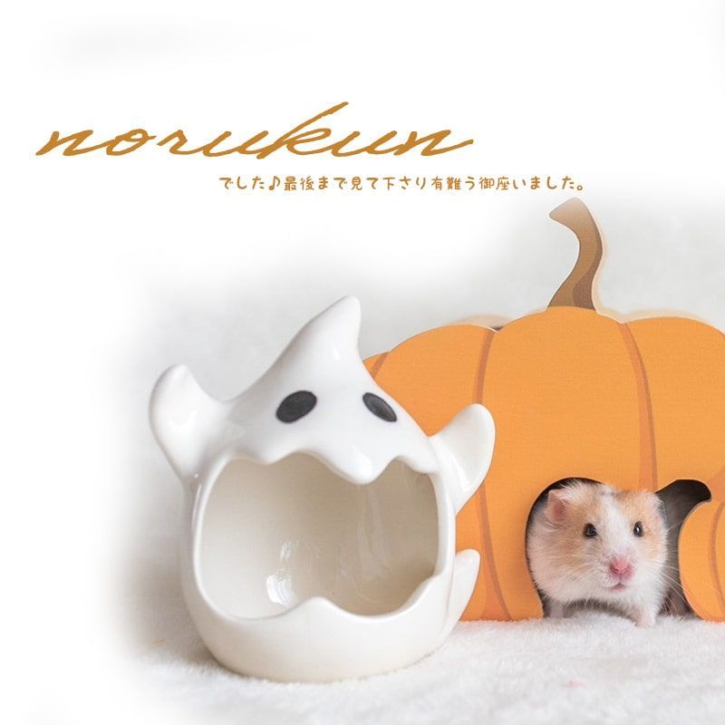ハムスター 陶器 ひんやり ハウス おばけ ハロウィン 夏の暑さ対策