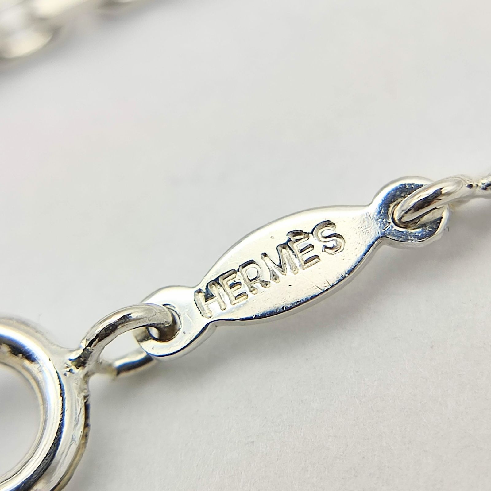 HERMES エルメス シルバー チェーン ネックレス 50cm HERMES エルメス