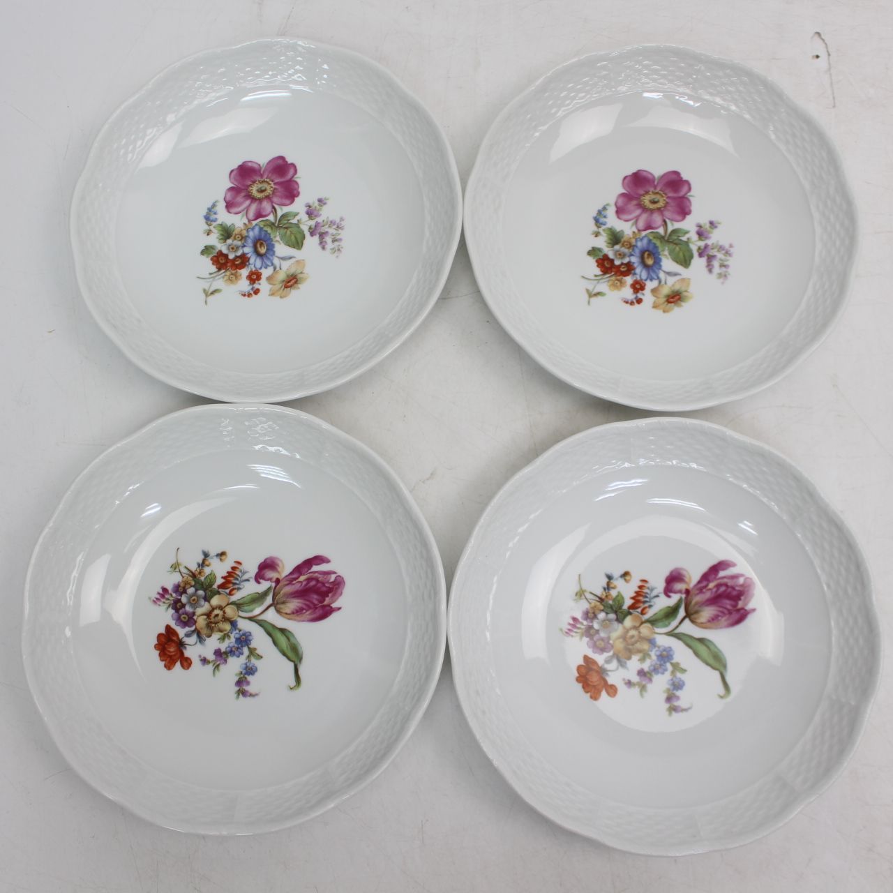 ジノリ サックスフラワー 12枚 丸皿 大皿 セット 27cm 19cm