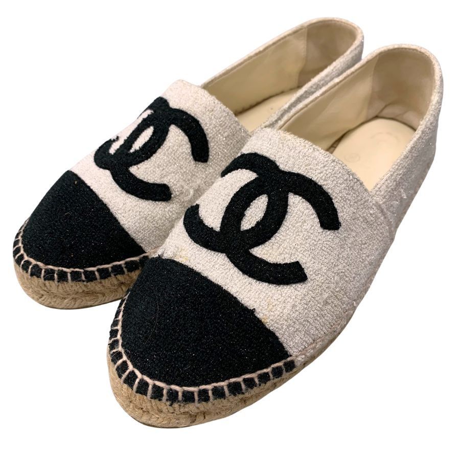 シャネル　エスパドリーユ 2023/24 AW◇送料込【CHANEL】エスパドリーユ ツイード ピンク
