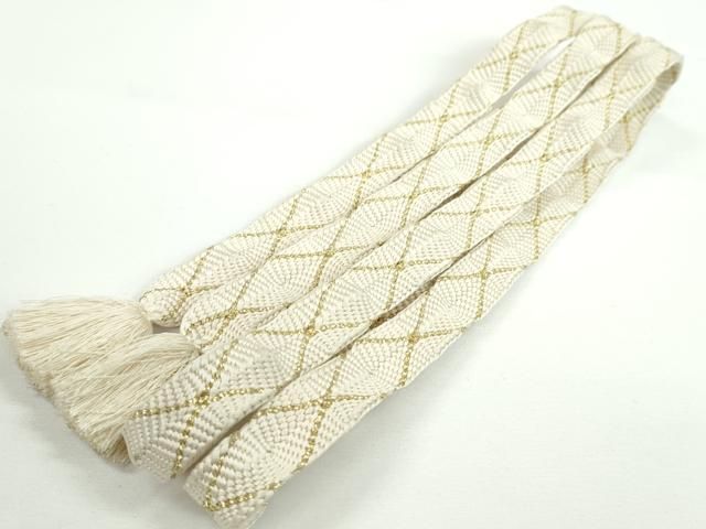 平和屋本店 上 有職組紐道明 帯締め 唐組 白×金 宮内庁御用 国立博物館御用 東京芸術大学御用 CXAA0632s5 WWW_NOITHATQUANGTHANH_NET