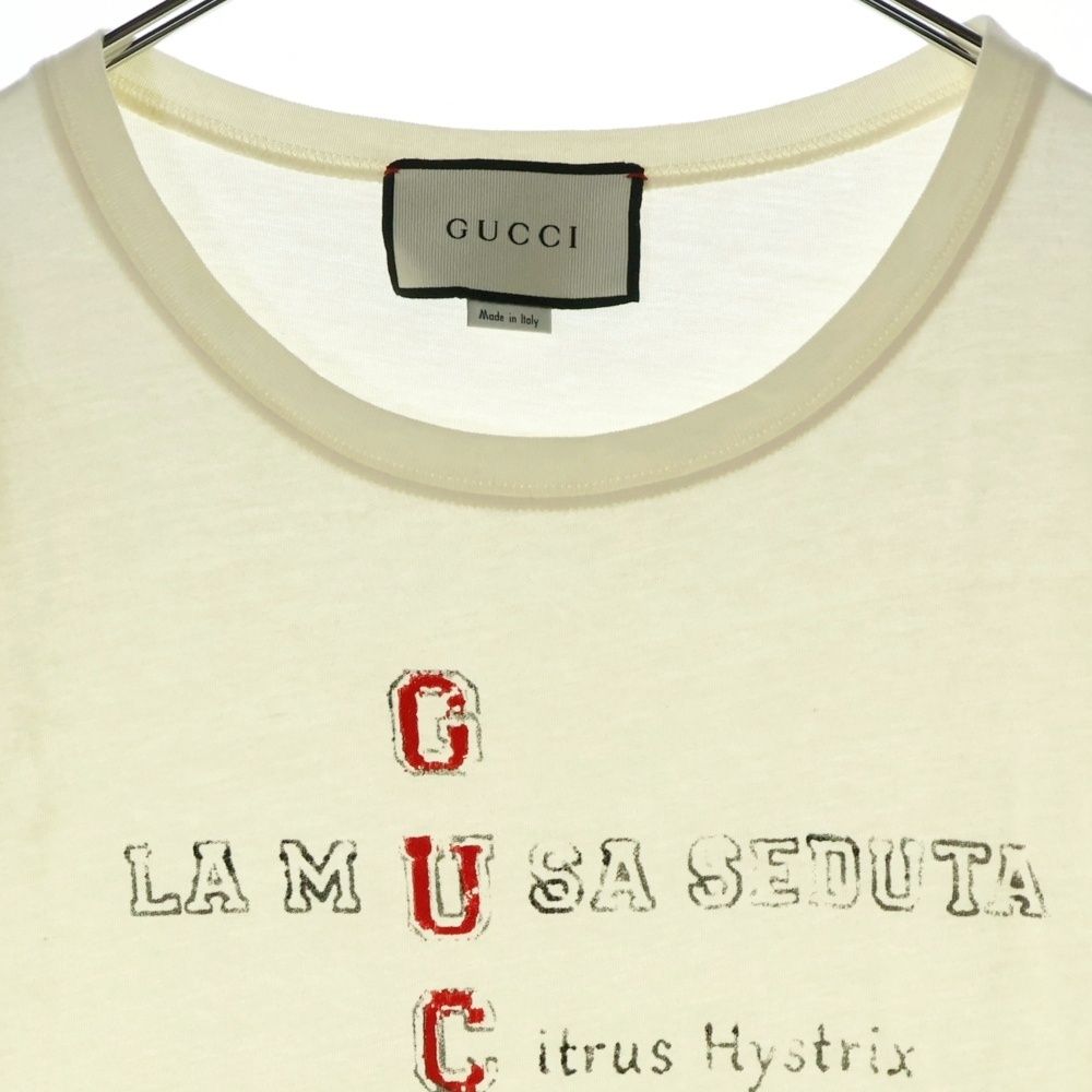 GUCCI (グッチ) Alphabet Printing T-Shirt 半袖Tシャツ