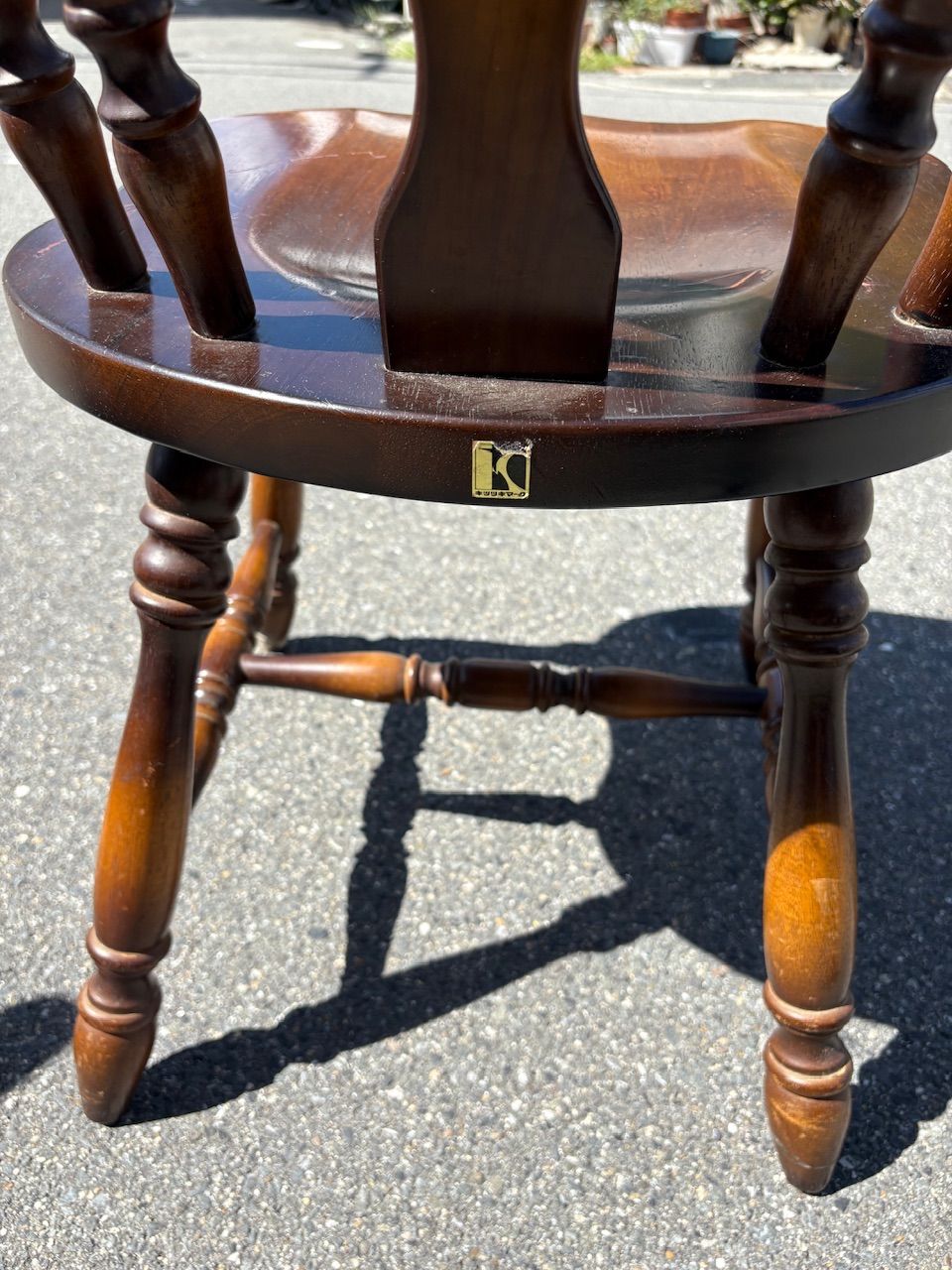 ④飛騨産業 HIDA キツツキ ウィンザーチェア ヴィンテージ レトロ 飛騨