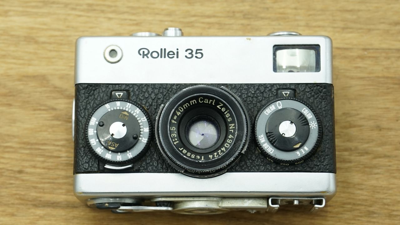 SALE20248500 良品 Rollei 35 TE 露出計OK ブラック フィルムカメラ