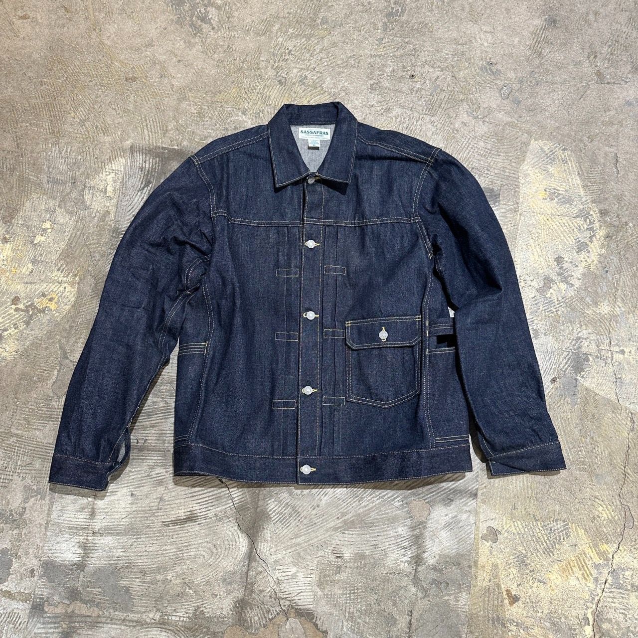 SASSAFRAS GARDENER R JACKET 14oz DENIM KM-621