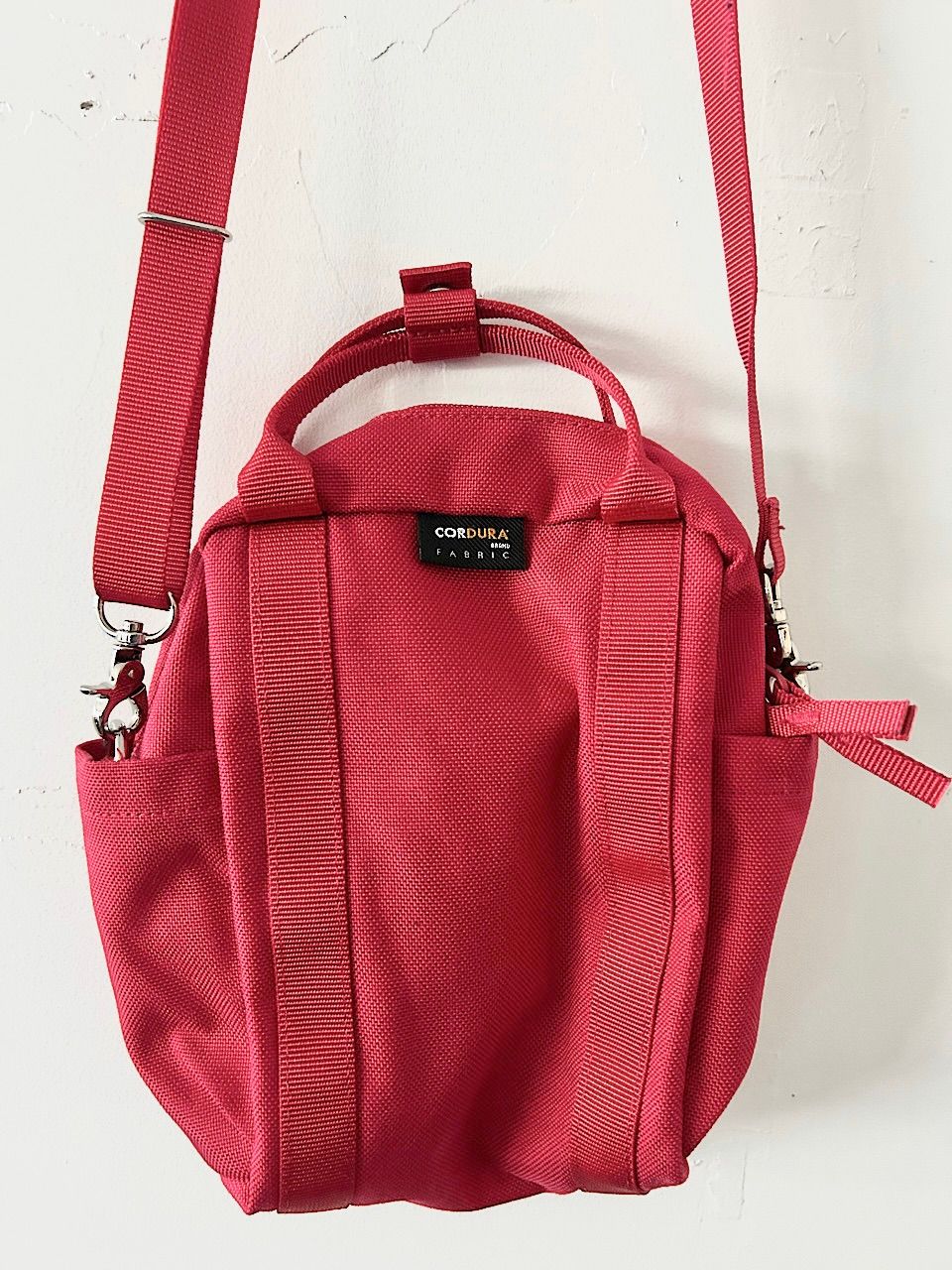DANTON ダントン ショルダーバッグ 2WAY 赤 ナイロン ミニ カバン 美品】DANTON ミニショルダーバッグ 2WAY 赤 - メルカリ