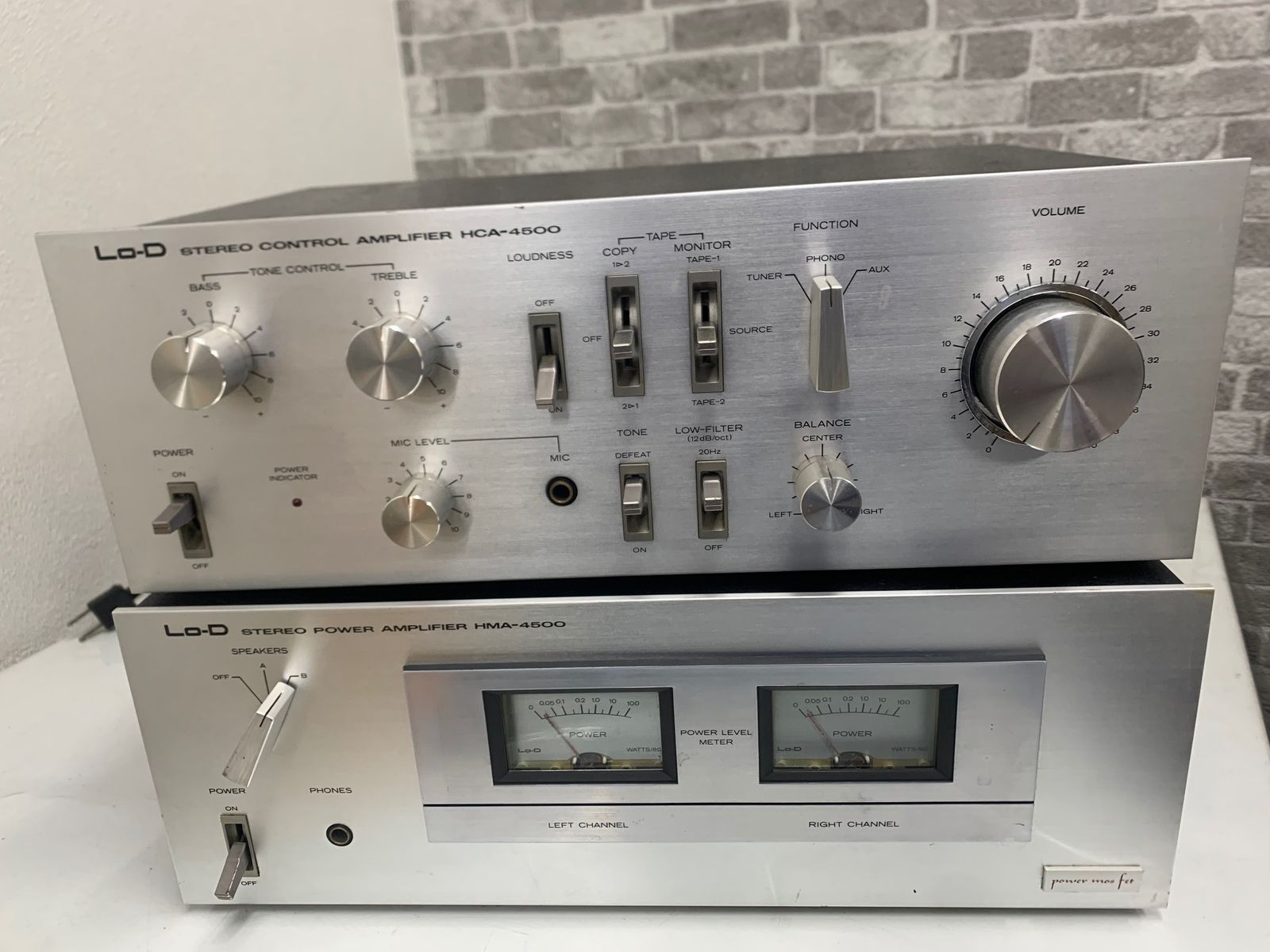 Lo-D HMA-4500 パワーアンプ Lo-D HMA-4500 パワーアンプ Lo-D HMA-4500 MOSFET銘石アンプ 往年の名