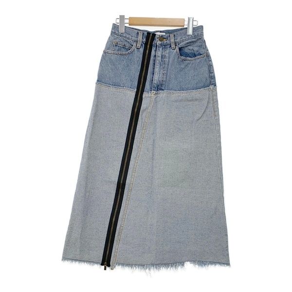 AMERI VINTAGE インサイドアウトジッパーデニムスカート 0181930230 ロング レディース Mサイズ インディゴ アメリヴィンテージ IL15258