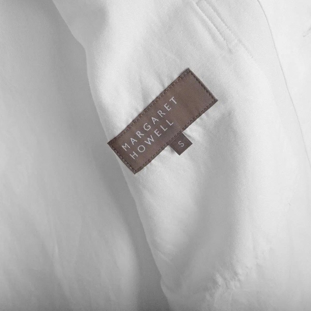 美品 マーガレットハウエル 現行 カバーオール S ネイビー コットンリネン COTTON SILK END ON END SHIRT | MARGARET HOWELL（マーガレット