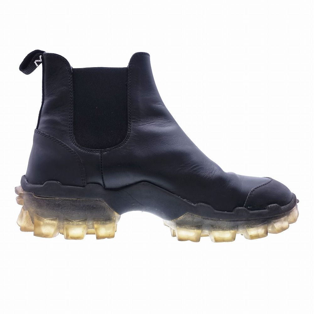 モンクレール MONCLER サイドゴア チェルシー ブーツ ショート レザー 