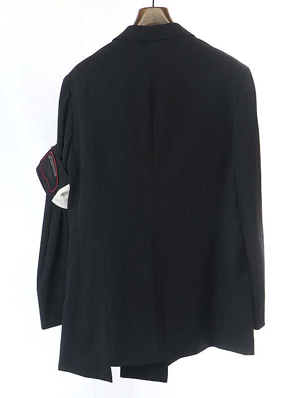 ヨウジヤマモトプールオム 20AW ウールギャバジン 腕章付きジャケット Yohji Yamamoto ヨウジヤマモトプールオム 20aw 腕章ジャケット