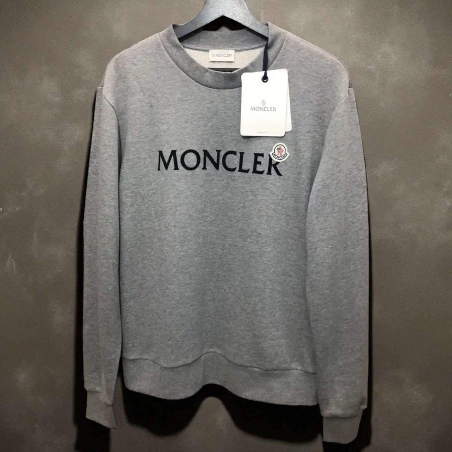未使用タグ付き☆MONCLER レタリングスウェット XXL グレー トレーナー