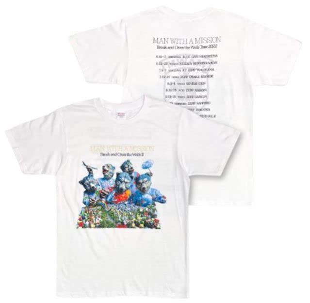MAN WITH A MISSION マンウィズアミッション 公式グッズ 2025 B.C.Wツアーフォト Tシャツ B XXL 2XL