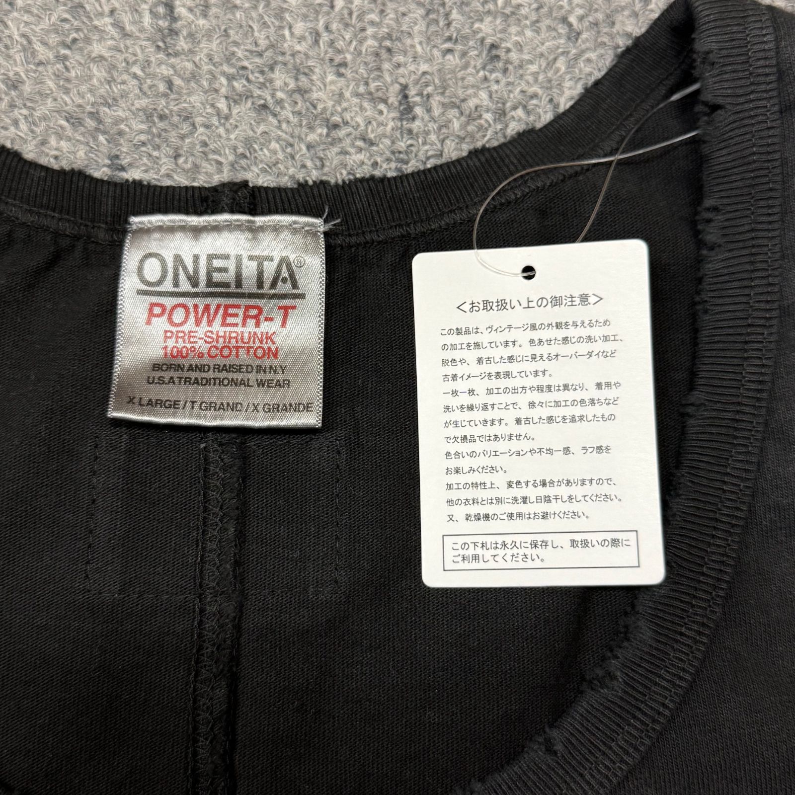 新品未使用　greatLAnd ORIGINAL × ONEITA LOSER greatLAnd ORIGINAL ONEITA LOSER TANK TOP BLACK