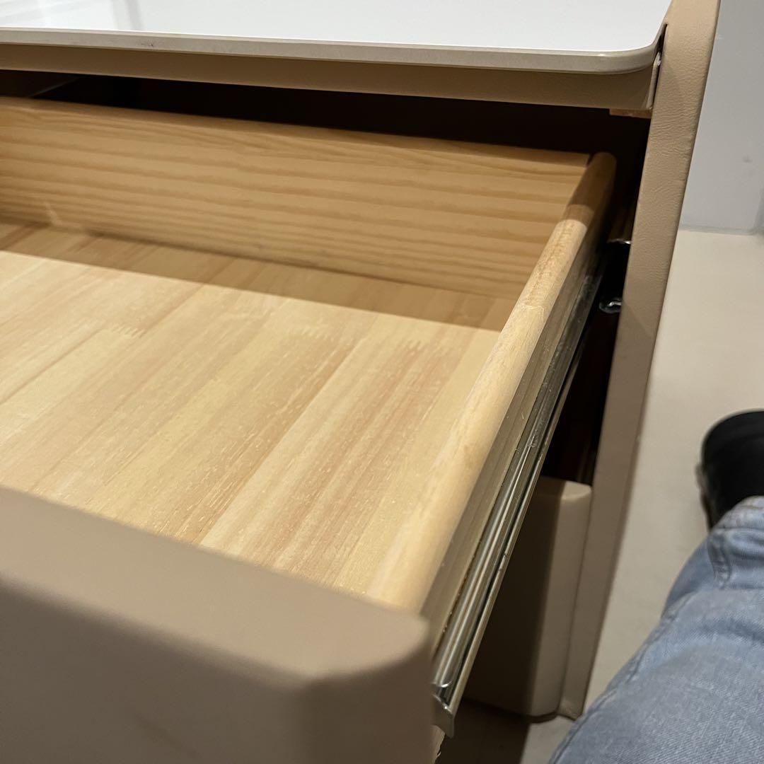 訳あり ナイトテーブル ローチェスト サイドテーブル 2段 引き出し大理石 訳あり難あり ナイトテーブル ローチェスト サイドテーブル 2段