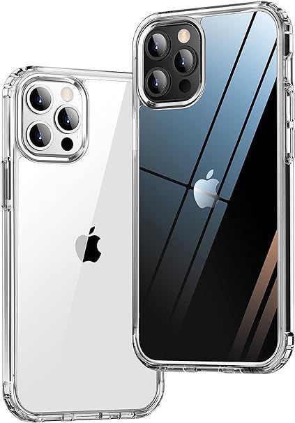 ONES HD全透明 iPhone 13ProMax ハード ケース 米軍MIL規格 超耐衝撃 エアバッグ 〔 高靭性強化PCガードボード  高弾性衝撃吸収TPUバンパー 〕『 画面  レンズ保護、Qi充電 』 滑り止め 超軽量 持ちや