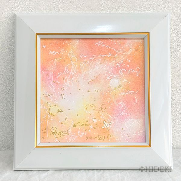 抽象画パステルアート