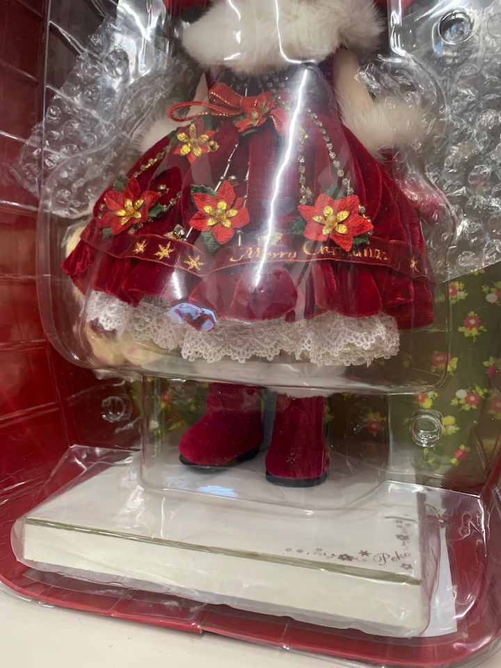 不二家 ペコちゃん 2009年 クリスマスドール 限定品 箱付き 美品