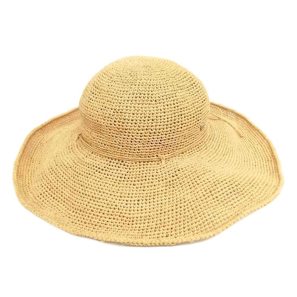 ヘレンカミンスキー HELEN KAMINSKI ラフィアハット 麦わら帽子 つば広帽 ナチュラル ベージュ系