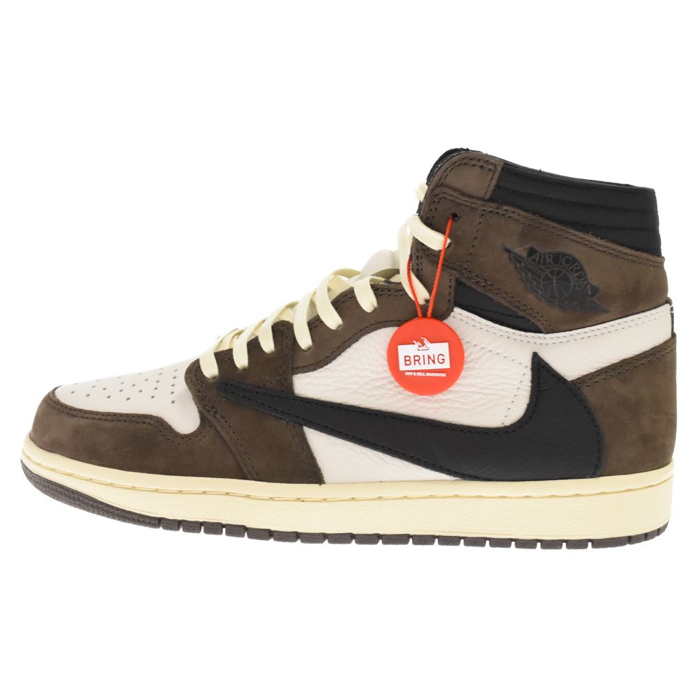 NIKE (ナイキ) ×TRAVIS SCOTT AIR JORDAN 1 HIGH OG TS SP CD4487-100 トラヴィススコット  エアジョーダン1 ハイカットスニーカー US8/26cm ブラウン - メルカリ