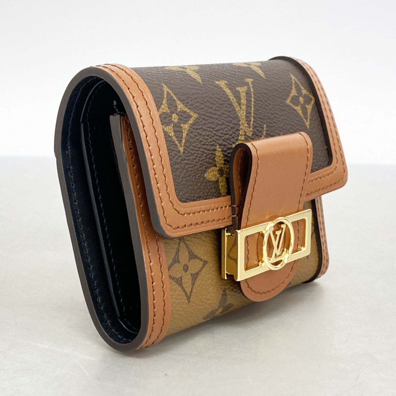 極美品 RFID】 ルイヴィトン 長財布 モノグラム リバース ドーフィーヌ