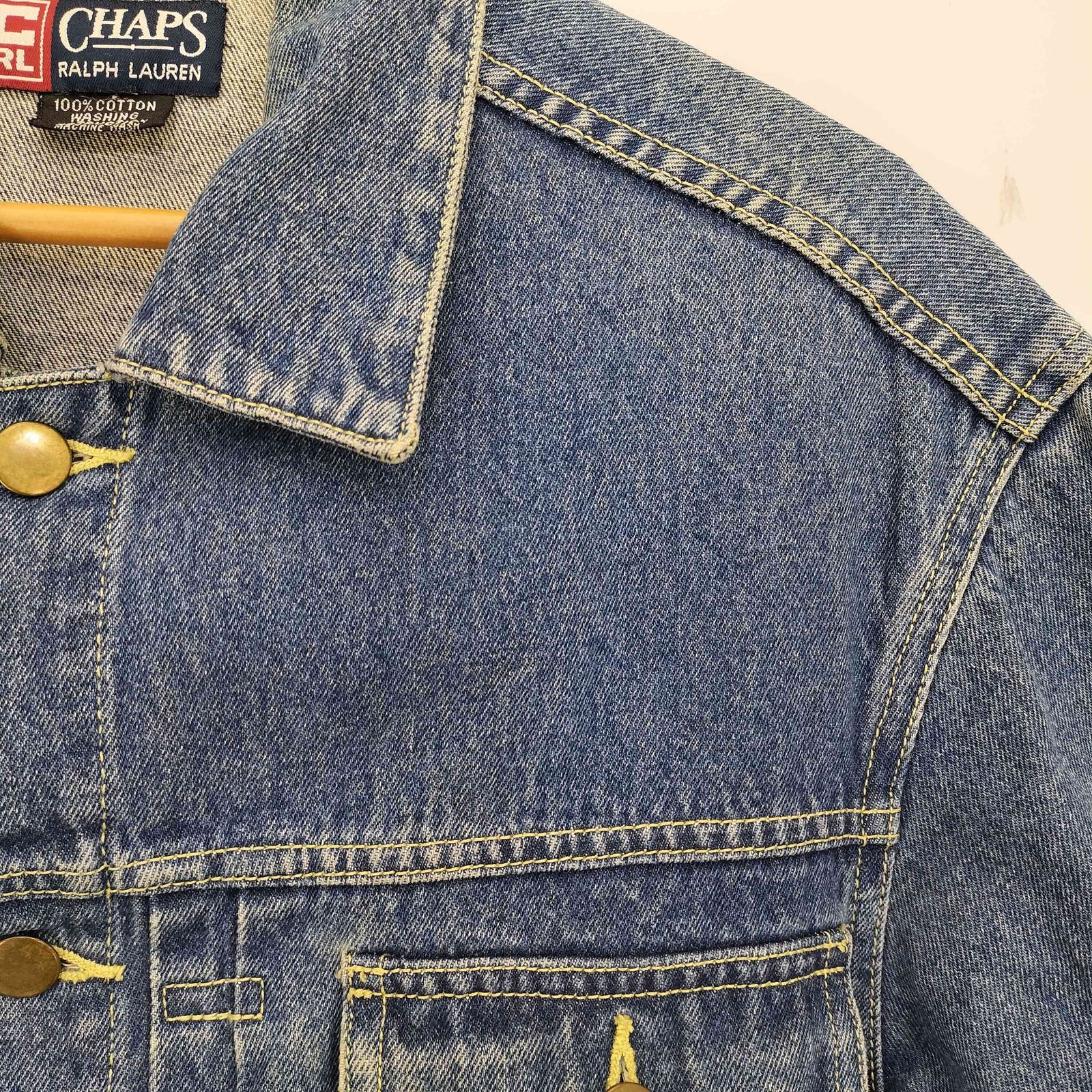 【90s】Ralph Lauren 2ndタイプ デニムジャケット ジップ POLO RALPH LAUREN/ポロラルフローレン】2ndタイプ デニム