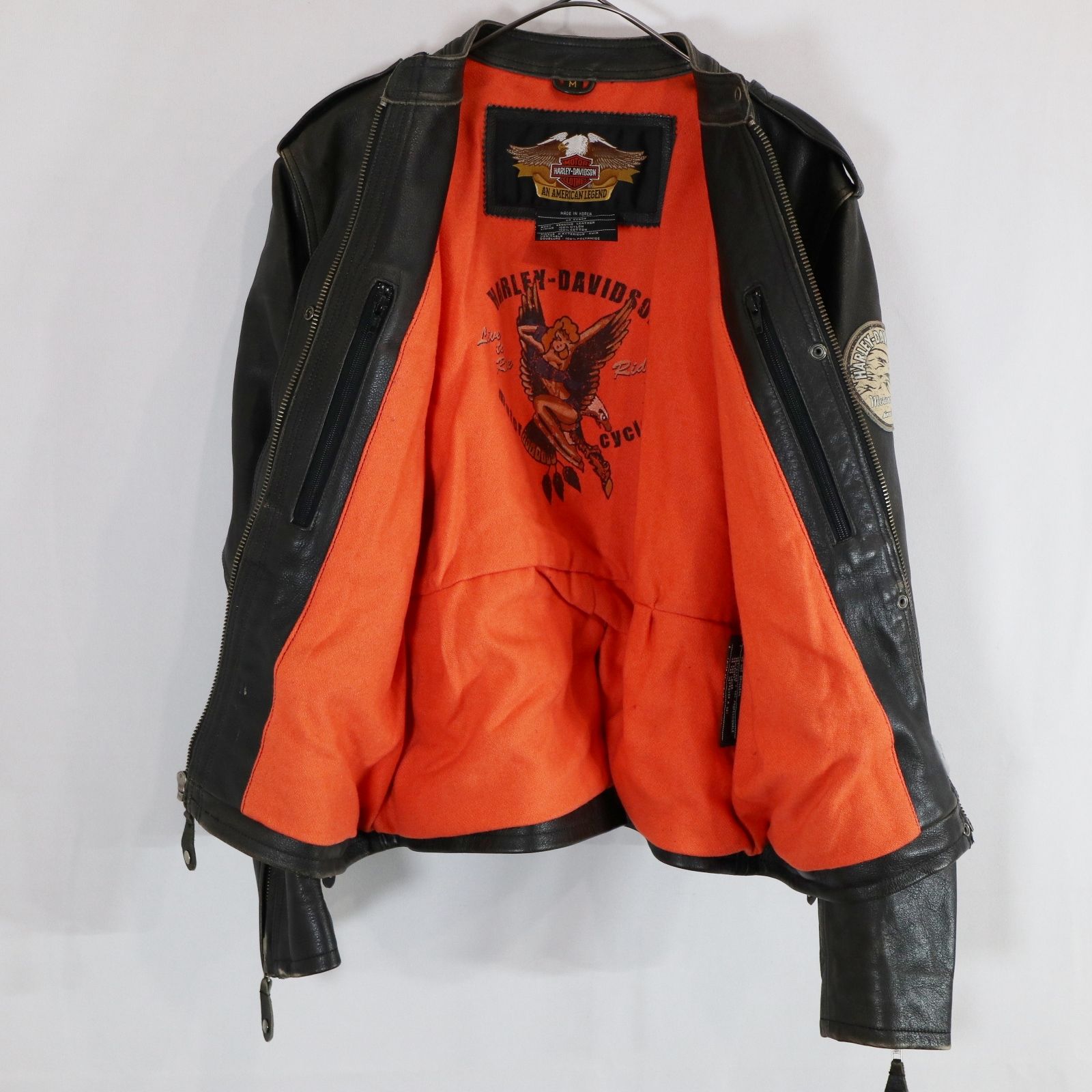 Harley Davidson ハーレーダビッドソン レザー ライダースジャケット 