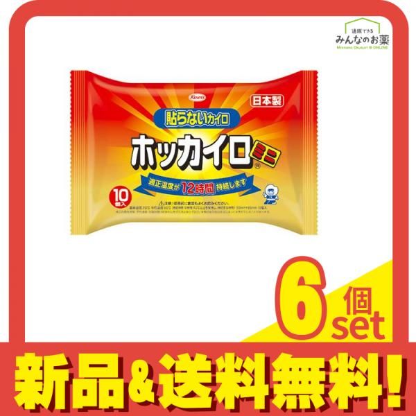 ホッカイロ 貼らないタイプ ミニ 10個入 6個セット