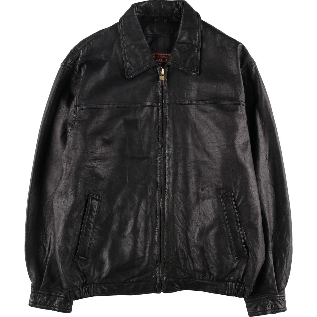 古着 American Classic Colebrook レザーブルゾンタイプ メンズL相当 