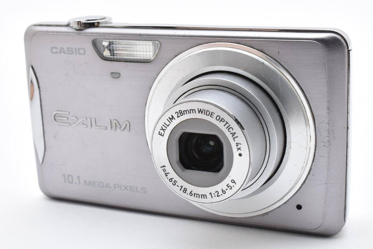 CASIO カシオEXILIM EX-Z270 コンパクトデジカメ　シルバー 美品】CASIO EXILIM EX-Z270 グレイ - メルカリ