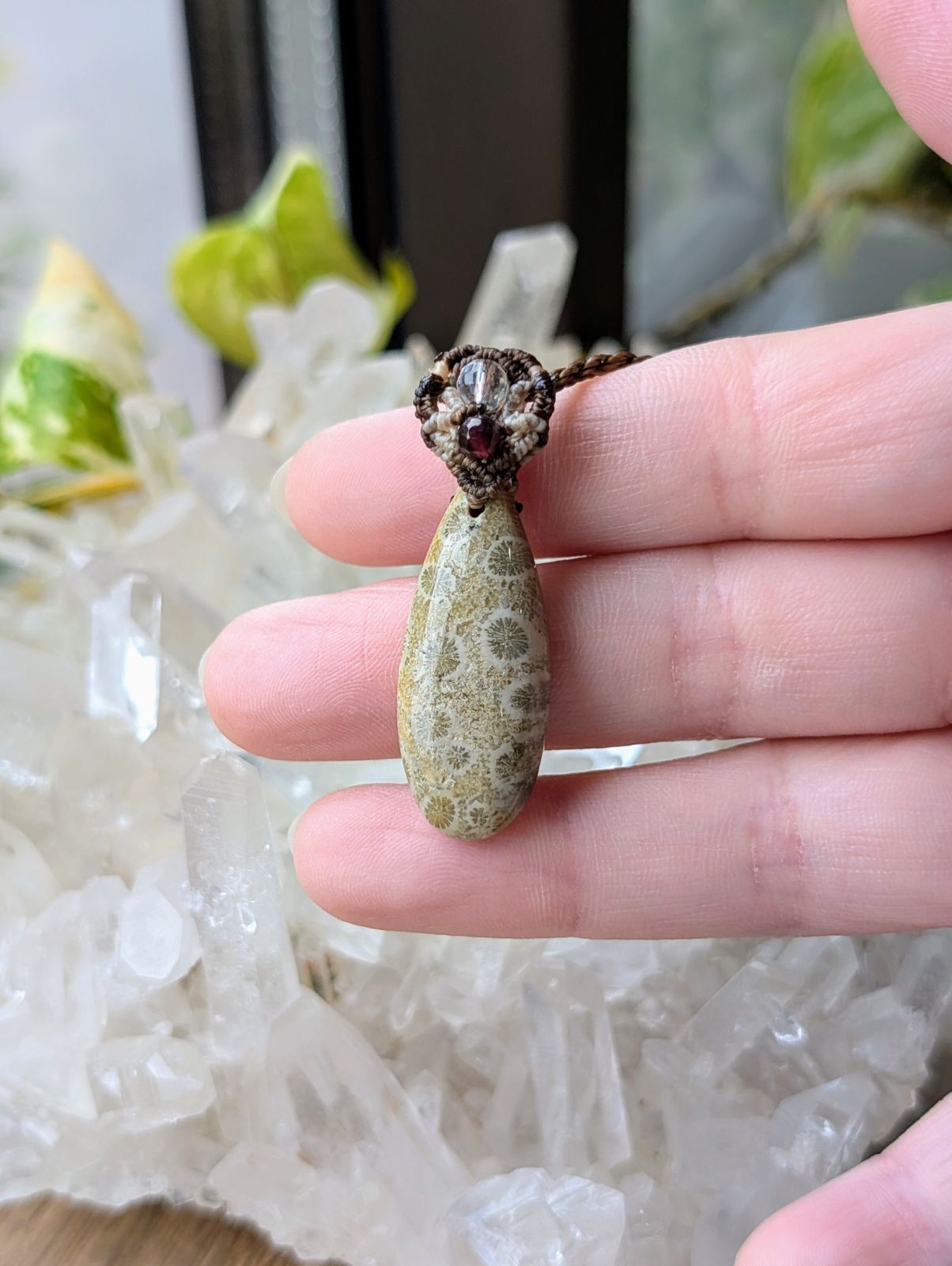 マクラメハンドメイドネックレス 1265 マクラメハンドメイドネックレス