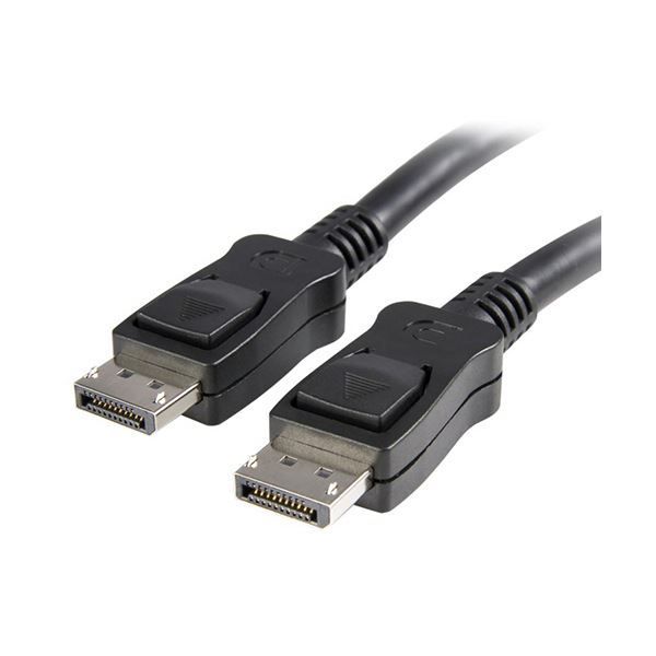 StarTech.com ラッチ付きDisplayPortケーブル ブラック 7m オス オス DISPL7M 1本