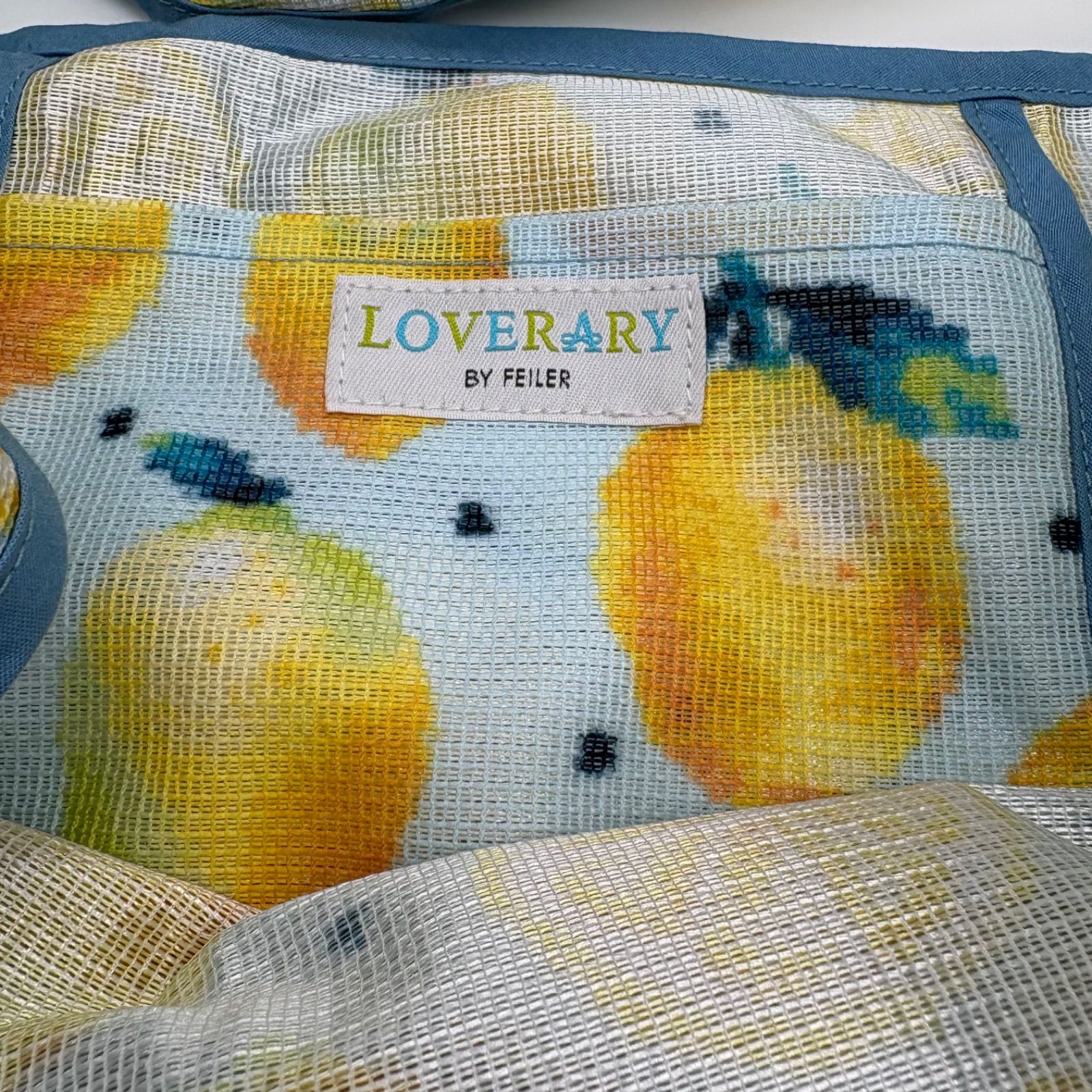 FEILER ⭐︎ ラブラリーバイフェイラー レモン柄 メッシュ 転写バッグ FEILER ⭐︎ ラブラリーバイフェイラー レモン柄 メッシュ 転写バッグ
