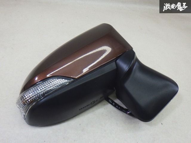 【動作確認OK】トヨタ純正 ポルテ NCP141 NCP145 右ドアミラー 右側サイドミラー 電動格納 9ピン ブラウン系 Murakami 9910 即納