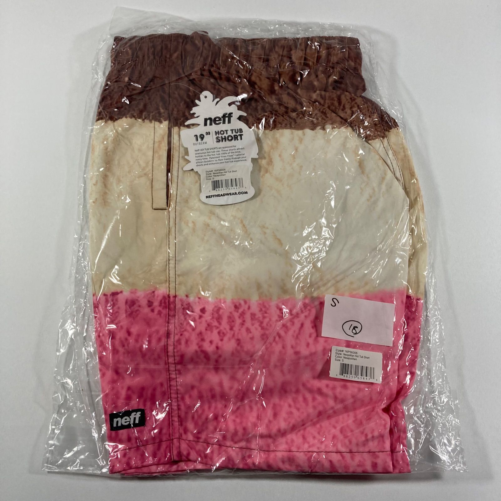NEFF サーフパンツ 水着 S メンズ Neapolitan 海 プール スケーター系 M152