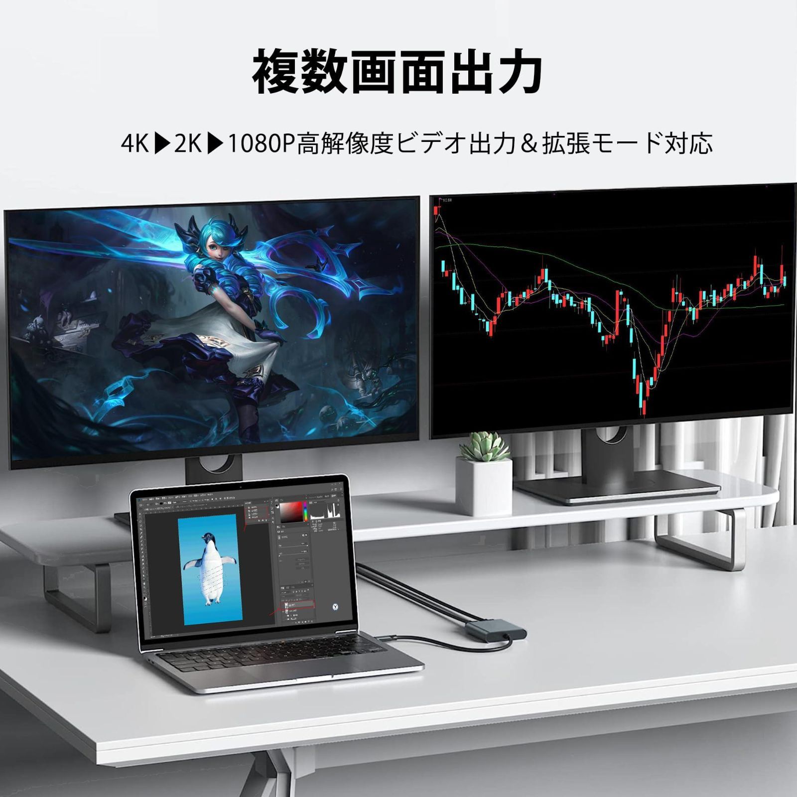 人気商品】分配器 HDMI 拡張モード対応 HDMI HDMI HDMI MacBook