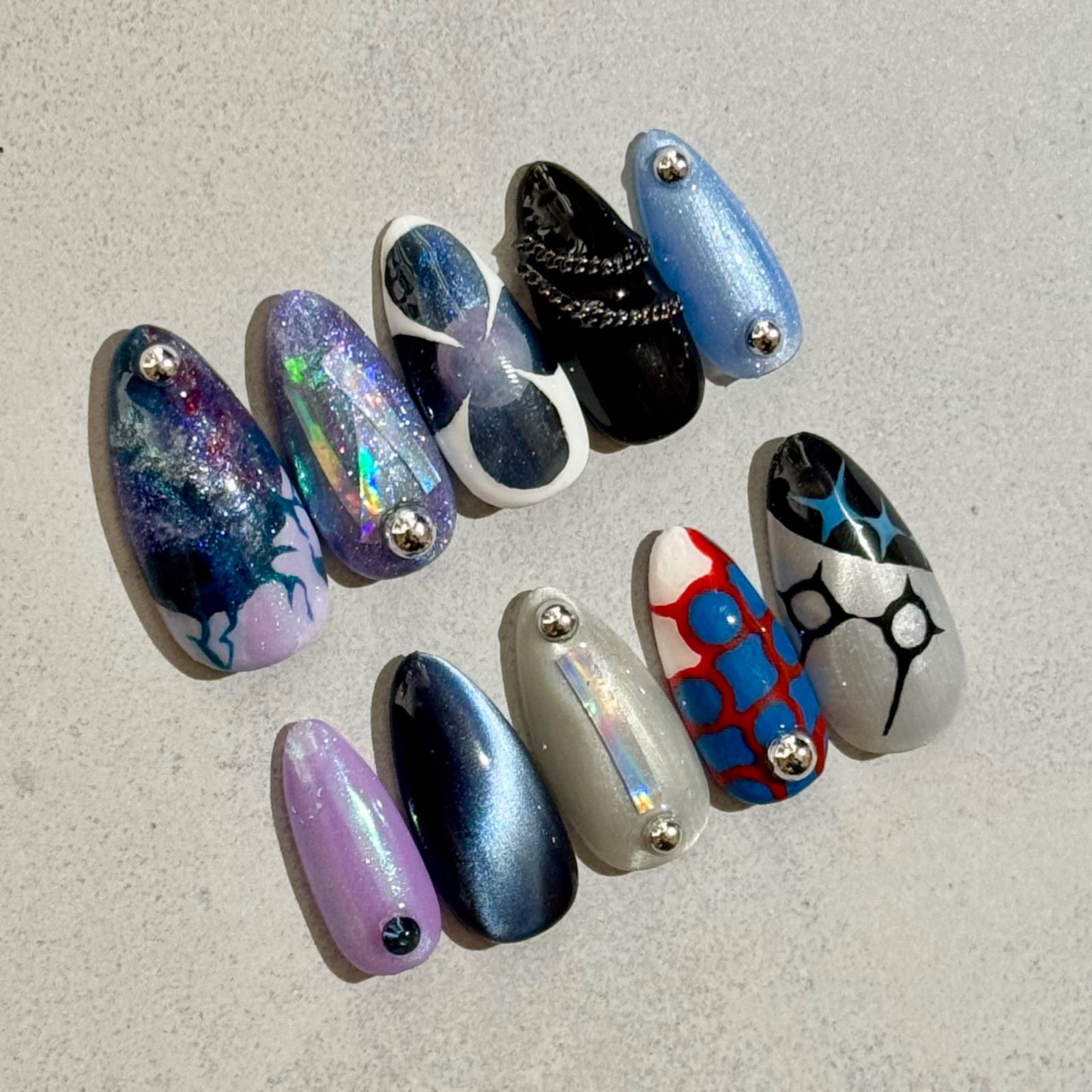 受注販売※14日以内発送※】 ネイルチップ 概念ネイル 痛ネイル に