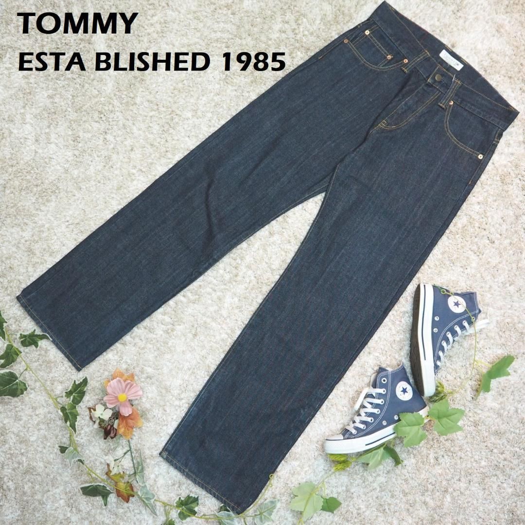 TOMMY ESTABLISHED 1985 バックロゴ ペイントデニム パンツ - メルカリ