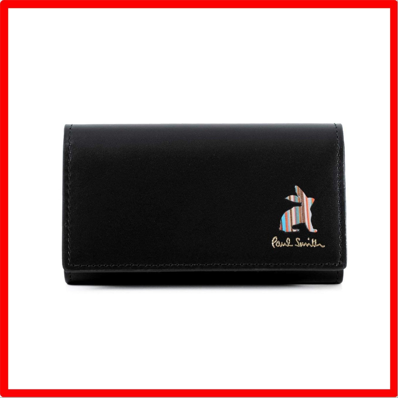 Paul Smith マーケトリーストライプラビット 5連キーケース