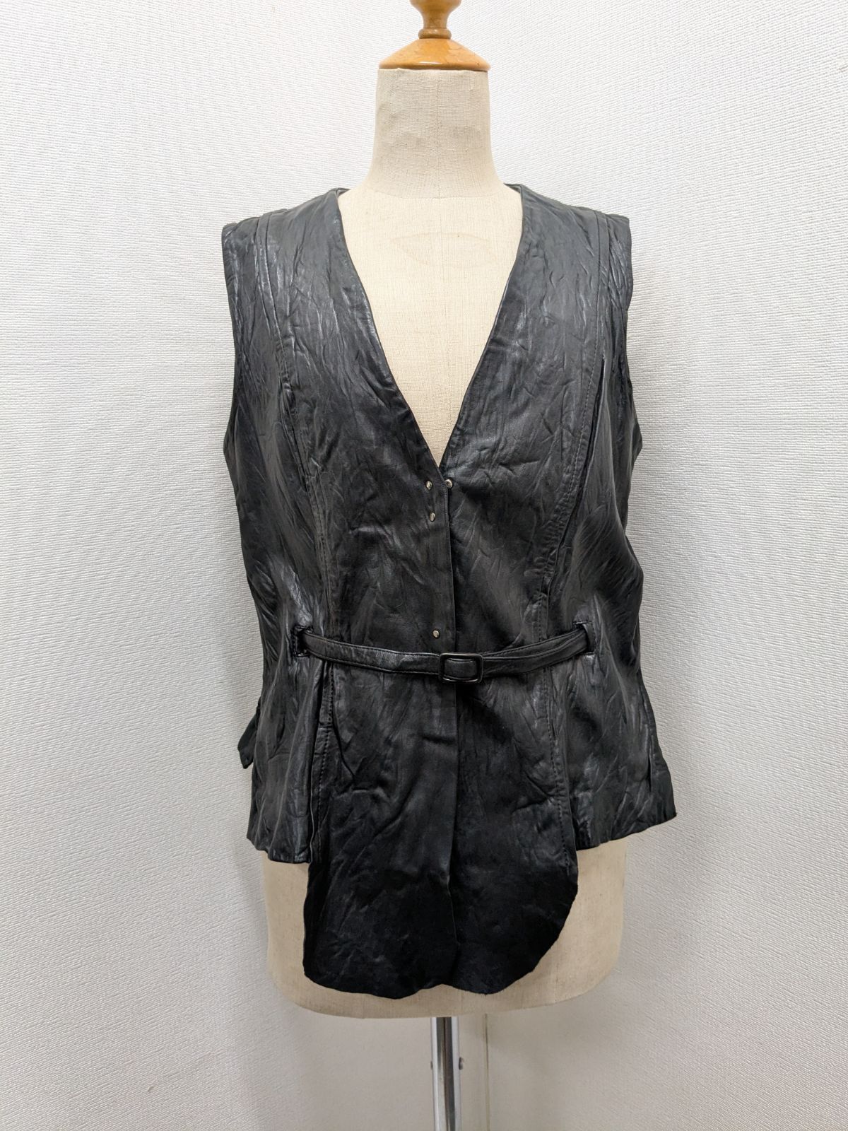 ミハラヤスヒロ MIHARA YASUHIRO レザーベスト