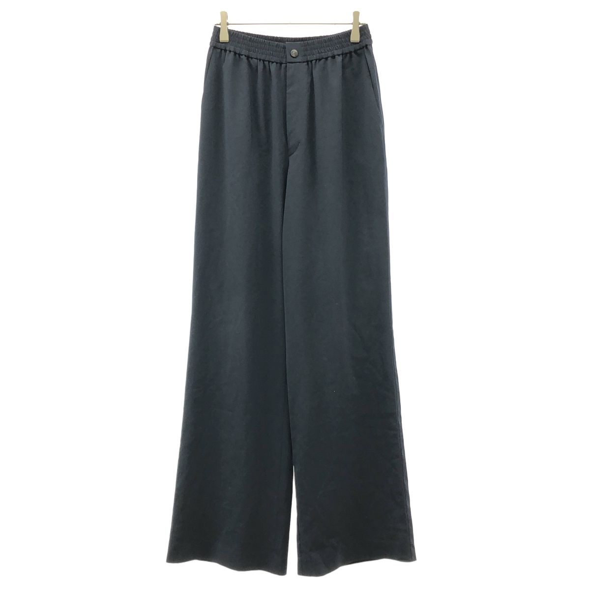 HYKE ハイク 21AW STRETCH WIDE LEG PANTS ストレッチワイドレッグパンツ 212-13190 ネイビー 2