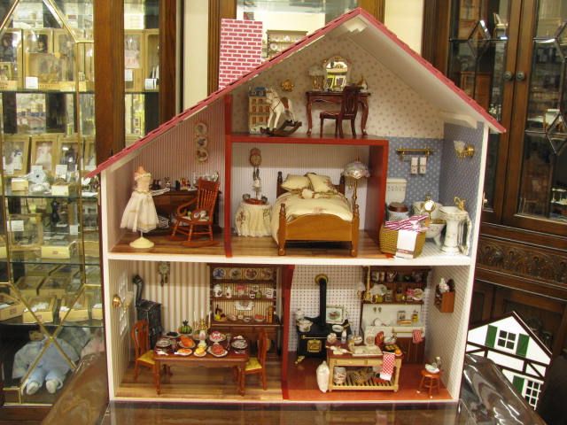 ロイターミニチュア】 ドールハウス グリーン ティーショップ