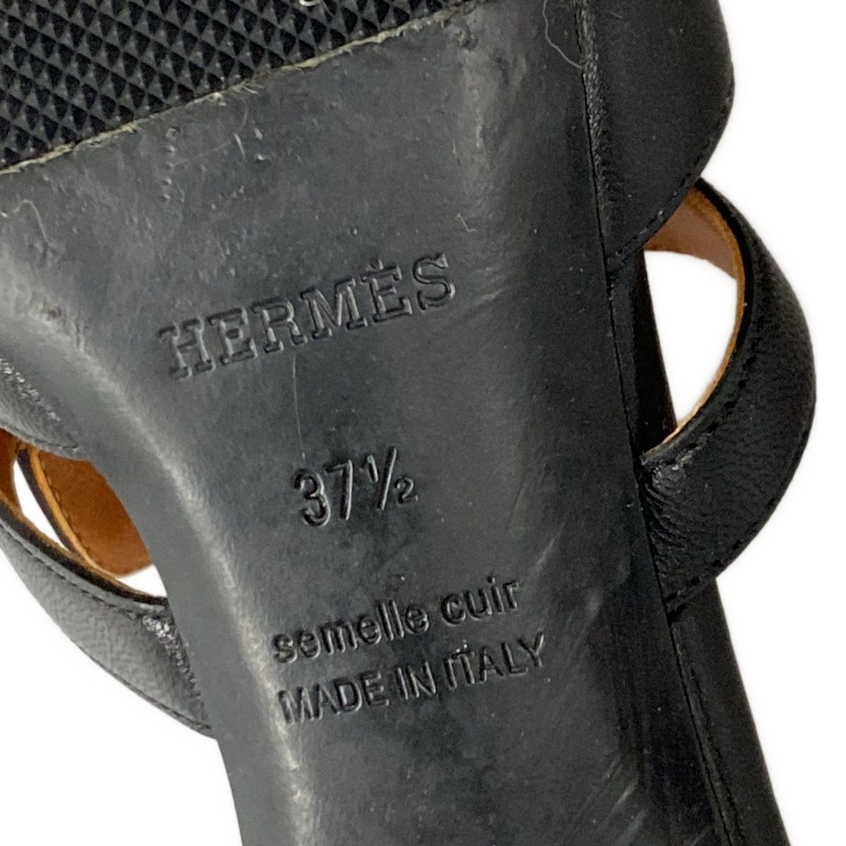 HERMES(エルメス) サンダル 37 1/2 レディース キャンディ 黒