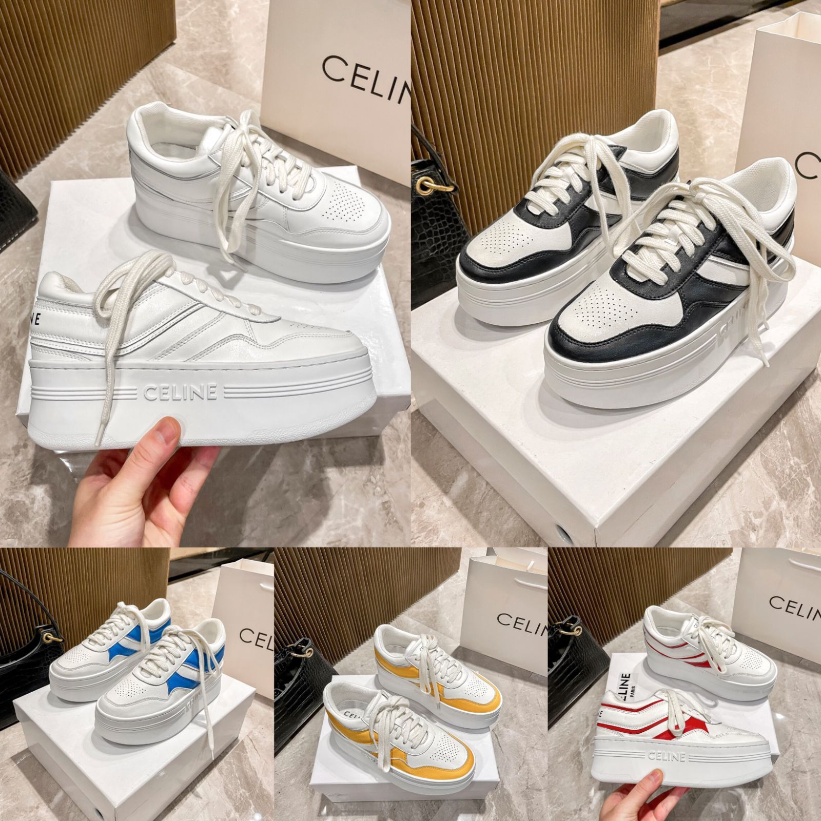 即購入不可 新品未使用 CELINE セリーヌ 厚底 靴 レディース スニーカー 箱付 専用でお値引き - メルカリ