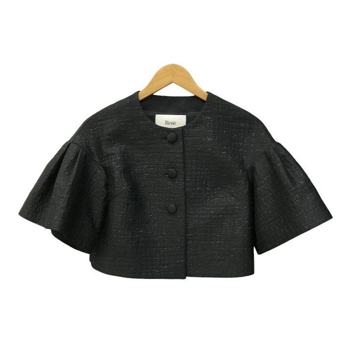 Rene ケープポンチョニット　ブラック　Ｆ Rene ケープポンチョニット ブラック F ⭐rene ルネ ニット ケープ