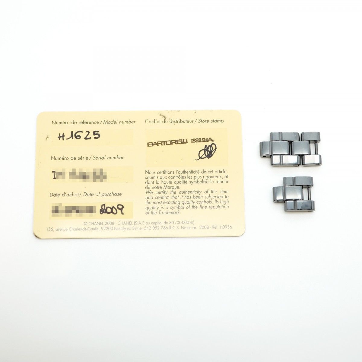 5wwi0077 シャネル J12 H1625 黒文字盤 腕時計 レディース